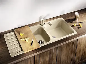 Смеситель для кухни с выдвижным изливом Blanco Wega-S серый беж 517642, 3