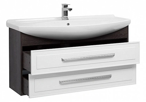 Тумба под умывальник Aquanet Остин 120 белый/дуб кантербери 00201723