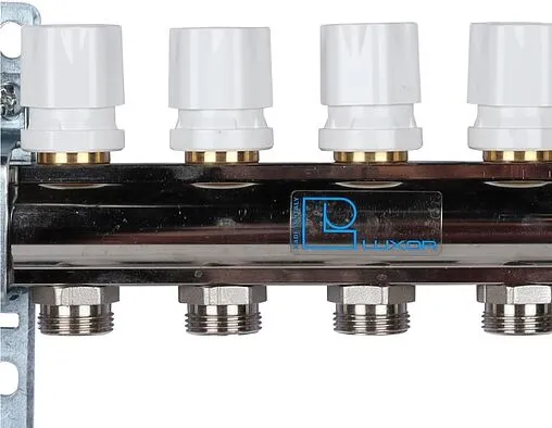 Группа коллекторная без расходомеров 9 отводов 1&quot;в/в x ¾&quot;ек Luxor CD 468M/9 15552709MN