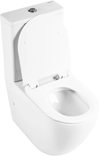 Унитаз-компакт безободковый BelBagno Sfera-R белый BB2141CPR+BB2141T