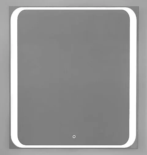 Зеркало с подсветкой Jorno Modul 80 белый Mоl.02.77/W