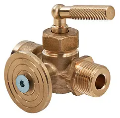 Кран для манометра трехходовой с фланцем ½&quot;н x ¼&quot;в Officine Rigamonti OR.1808.02