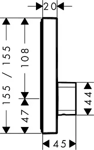 Смеситель для душа скрытого монтажа Hansgrohe ShowerSelect S хром 15768000, 2
