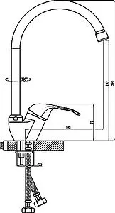 Смеситель для кухни Rossinka хром A35-23 Смеситель для кухни Rossinka хром A35-23, 2