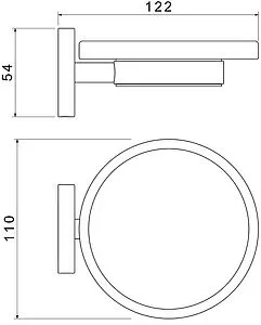 Мыльница Aquatek Европа чёрный матовый AQ4103MB Мыльница Aquatek Европа чёрный матовый AQ4103MB, 2