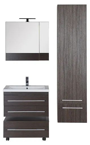 Шкаф-зеркало Aquanet Нота 75 L венге 00159109