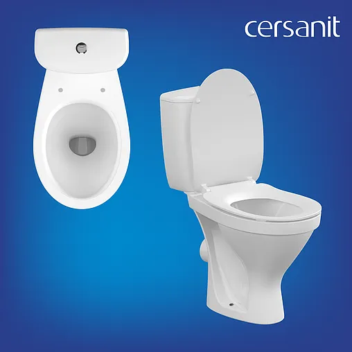 Унитаз-компакт Cersanit Melar 031 3/6 DPL EO slim белый 64234