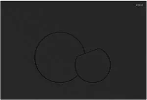 Клавиша смыва для унитаза CTESI Thea BK0202161 черный матовый Клавиша смыва для унитаза CTESI Thea BK0202161 черный матовый, 1