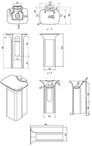 Раковина Aquanet Curve V30 52 белый 00198921, 2