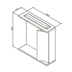 Шкаф-зеркало Am.Pm Like 65 L белый глянец/венге M80MPL0651VF Шкаф-зеркало Am.Pm Like 65 L белый глянец/венге M80MPL0651VF, 2