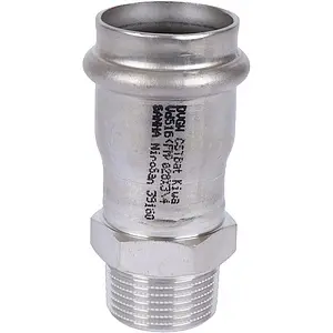 Муфта пресс переходная 28мм x ¾"н Sanha NiroSan 9243G 69243G2834 Муфта пресс переходная 28мм x ¾"н Sanha NiroSan 9243G 69243G2834, 4