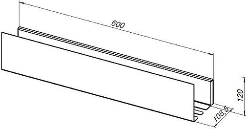 Полка Aquanet Магнум 60 чёрный матовый 00274182