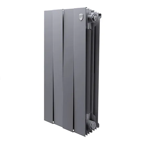 Радиатор биметаллический 4 секций Royal Thermo PianoForte 500 Silver Satin RTPS3050004
