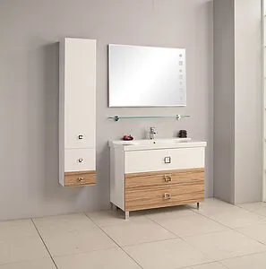 Шкаф-пенал подвесной Aquaton Стамбул 35 белый/эбони светлый 1A127703ST490 Шкаф-пенал подвесной Aquaton Стамбул 35 белый/эбони светлый 1A127703ST490, 4