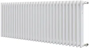 Радиатор стальной трубчатый Zehnder Charleston 3057/30 1270 ½" 9016 Радиатор стальной трубчатый Zehnder Charleston 3057/30 1270 ½" 9016, 1