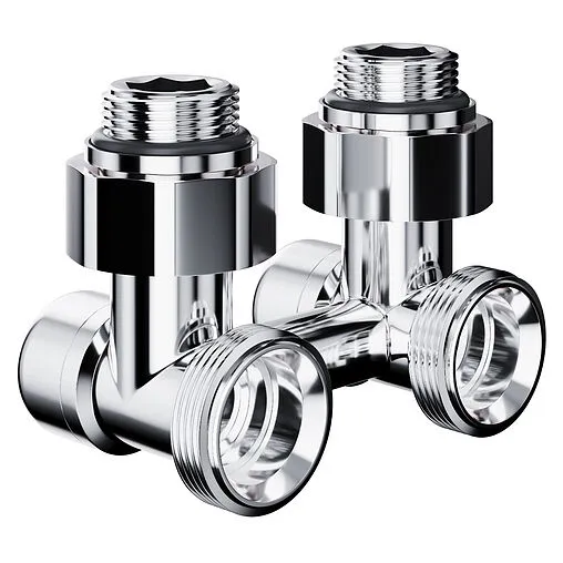 Узел нижнего подключения радиатора угловой ¾"ек x ¾"ек (½"н) Royal Thermo Design хром RANDU11234CH Узел нижнего подключения радиатора угловой ¾"ек x ¾"ек (½"н) Royal Thermo Design хром RANDU11234CH