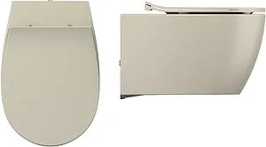 Унитаз подвесной безободковый ISVEA Sentimenti Neo Vortex слоновая кость 10AR02013-2K, 3