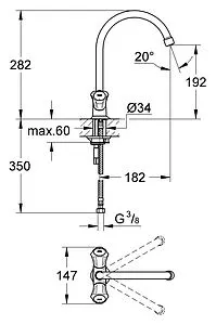 Смеситель для кухни Grohe Costa L хром 31831001 Смеситель для кухни Grohe Costa L хром 31831001, 2