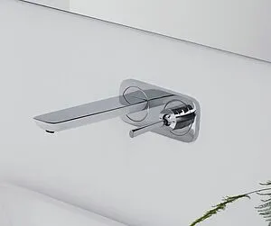 Смеситель для раковины из стены Hansgrohe PuraVida хром 15085000, 4