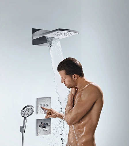 Лейка верхнего душа Hansgrohe Raindance Rainfall 180 2jet хром 28433000