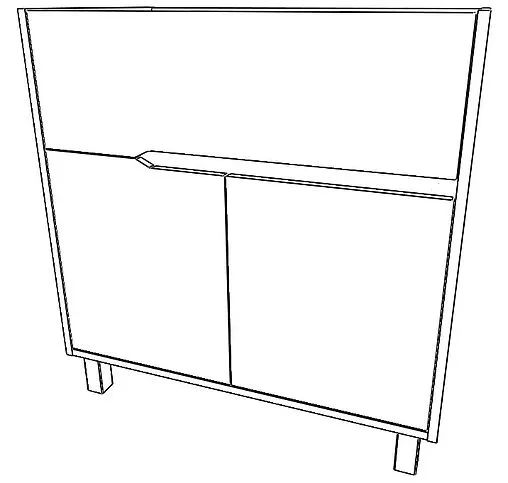 Тумба под умывальник напольная Домино Karat 80 серый тауп DK3213T