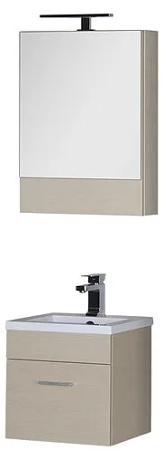 Шкаф-зеркало Aquanet Нота 50 L светлый дуб 00172681