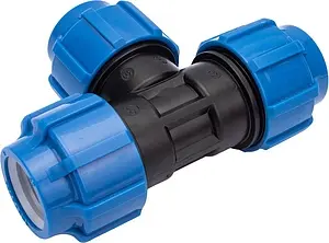 Тройник компрессионный соединительный 40мм x 40мм x 40мм ТПК-Аква 50050040, 5