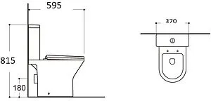 Унитаз-компакт безободковый Aquatek Леон белый AQ2785-00, 2