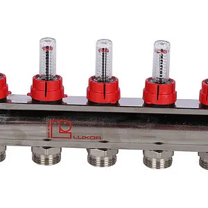 Группа коллекторная с расходомерами 7 отводов 1&quot;в/в x ¾&quot;ек Luxor CD 477/7 15662707N, 5