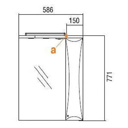 Шкаф-зеркало Aquaton Джимми 57 R белый 1A034002DJ01R