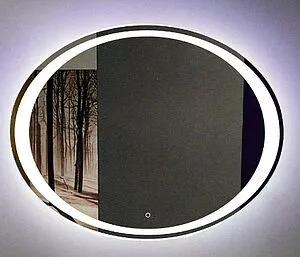 Зеркало с подсветкой Continent Credo Led 90x70 с подогревом белый ЗЛП166, 3