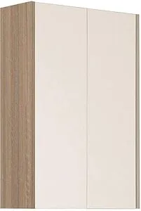 Шкаф двухстворчатый Aquaton Йорк 60 белый/дуб сонома 1A171303YOAD0, 1