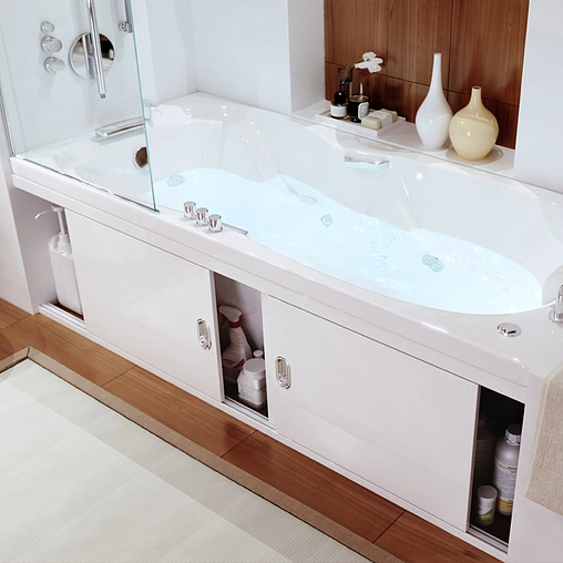 Экран для ванны фронтальный Alavann Купе Still 160 белый 1133