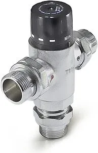 Трехходовой термостатический смесительный клапан 1&quot; +38...+60°С TIM BL8804, 4