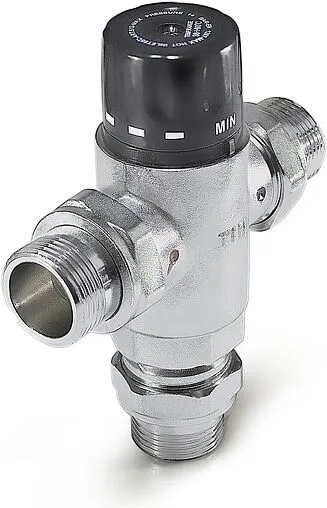 Трехходовой термостатический смесительный клапан 1&quot; +38...+60°С TIM BL8804