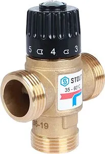Трехходовой термостатический смесительный клапан 1&quot; +35...+60°С Kvs 1.6 Stout SVM-0120-166025, 3