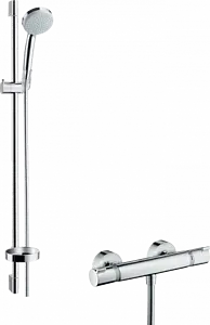 Душевая стойка с термостатом Hansgrohe Ecostat Comfort/Croma 100 Vario 4jet 90см хром 27035000 Душевая стойка с термостатом Hansgrohe Ecostat Comfort/Croma 100 Vario 4jet 90см хром 27035000, 1