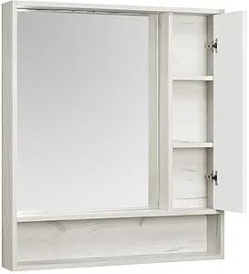 Шкаф-зеркало Aquaton Флай 80 белый/дуб крафт 1A237702FAX10, 4