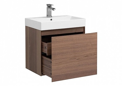Тумба под умывальник подвесная Aquanet Нью-Йорк 60 орех 00203945