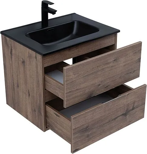 Тумба под умывальник подвесная Aquanet Алвита New 60 дуб веллингтон/табак 00334184