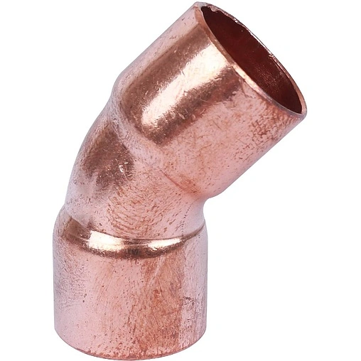 Отвод пайка однораструбный 18мм угол 45° Sanha 5041 1504118