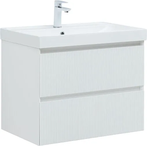 Тумба под умывальник подвесная Aquanet Альтера 70 белый матовый 00337155