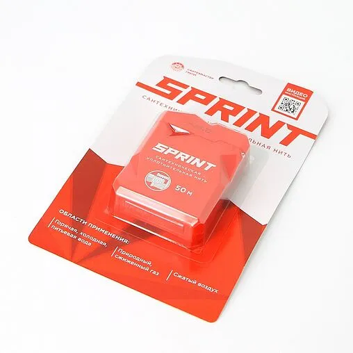 Нить уплотнительная бокс 50м SPRINT 61011 Нить уплотнительная бокс 50м SPRINT 61011