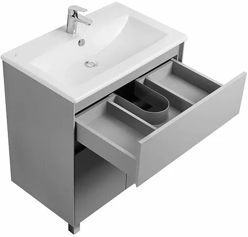 Тумба-умывальник Aquaton Форест 75 туманный серый 1A278301FR4D0