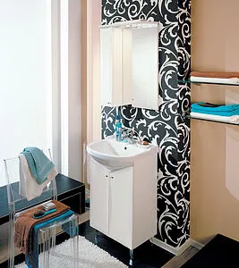 Шкаф-зеркало Aquaton Джимми 57 L белый 1A034002DJ01L Шкаф-зеркало Aquaton Джимми 57 L белый 1A034002DJ01L, 3