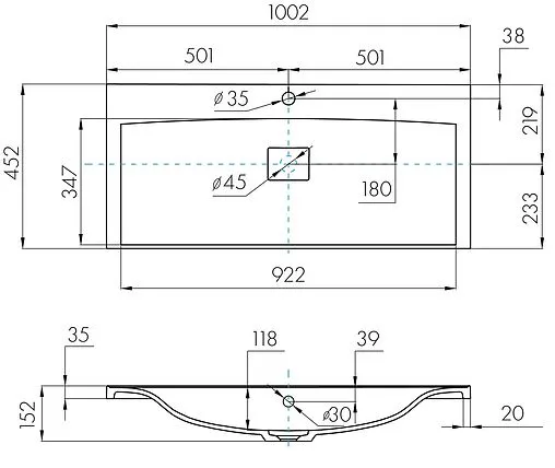 Тумба-умывальник подвесная Aquaton Диор 100 белый 1A1677K3DR010