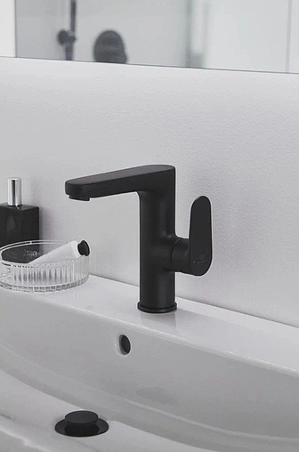 Смеситель для раковины Ideal Standard Crafine O чёрный матовый BC555XG