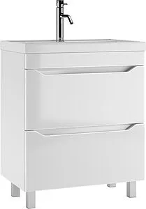Тумба под умывальник напольная Айсберг Bazis 70 белый DA5907T, 1