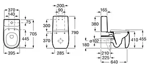 Чаша унитаза Roca Beyond белый 3420B9000 Чаша унитаза Roca Beyond белый 3420B9000, 2