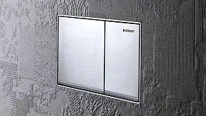 Клавиша смыва для унитаза Geberit Sigma 60 115.640.GH.1 кнопки/хром матовый, полоска/хром глянцевый Клавиша смыва для унитаза Geberit Sigma 60 115.640.GH.1 кнопки/хром матовый, полоска/хром глянцевый, 3
